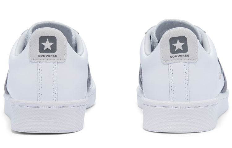 Converse Pro Leather Double Logo Low Top 'White Grey' 169036C