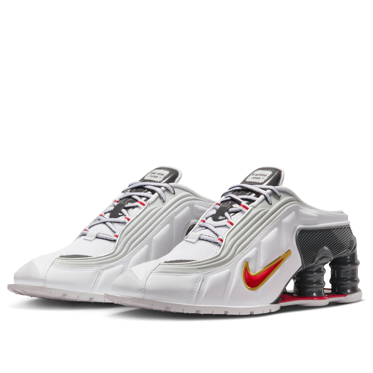 (WMNS) Nike x Martine Rose Shox MR4 Mule 'White Metallic Platinum' IM5420-100