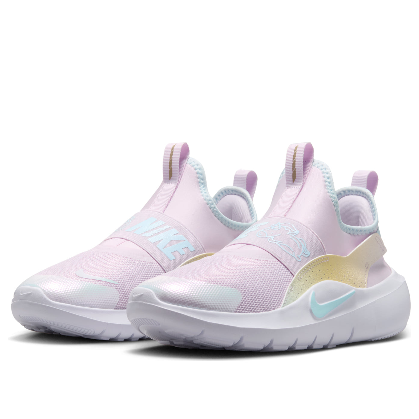 (GS) Nike Flex Runner 4 'Bleached Lilac Glacier Blue' IM7653-500