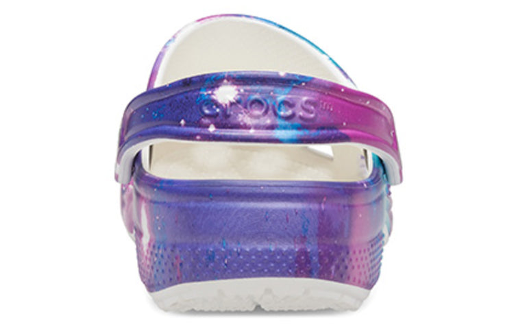 Crocs Classic Pattern White Purple Sandals 'White Purple' 206565-14N