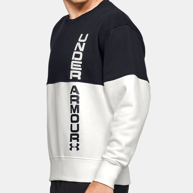 Men's Under Armour Fleece Training Sports Black White 1351094-112