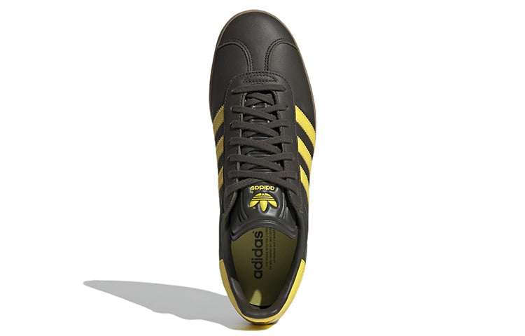 adidas Gazelle Shoes 'Shadow Olive Impact Yellow' HQ9873