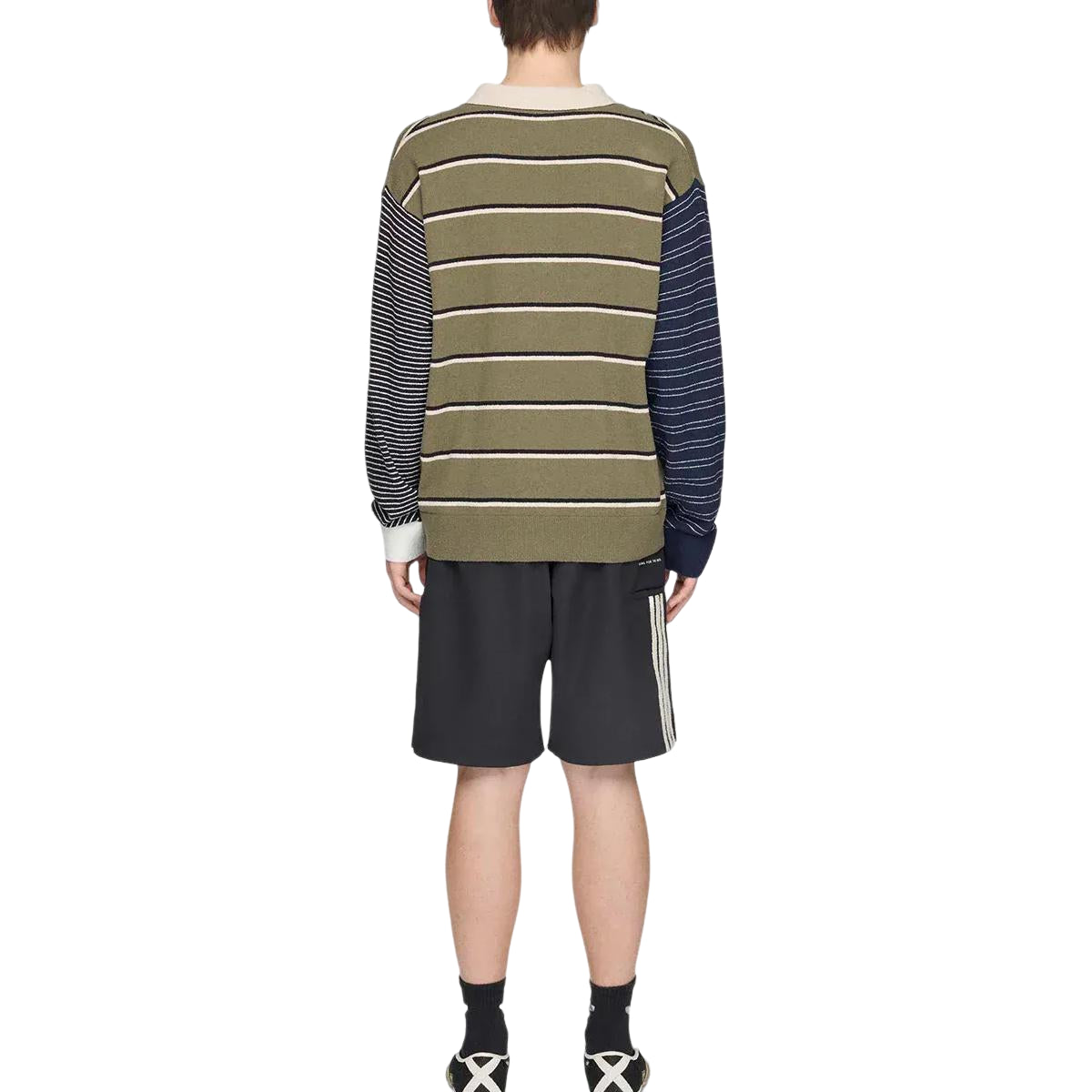 adidas x SFTM 007 Long-Sleeve T-Shirt Asia Sizing 'Olive Strata Alumina Black' KS1343