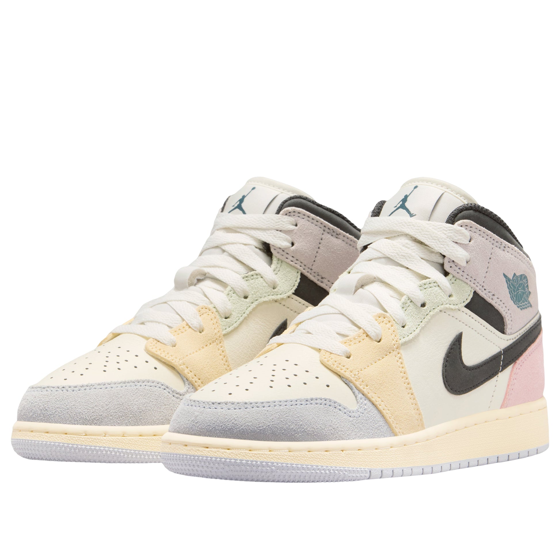 (GS) Air Jordan 1 Mid SE 'Sail Jade Aura Iced Jade' IB7053-100