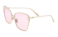 DIOR Cat Eye Sunglasses Women's Gold