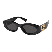 MIU MIU Acetate Round Sunglasses Women's Black
