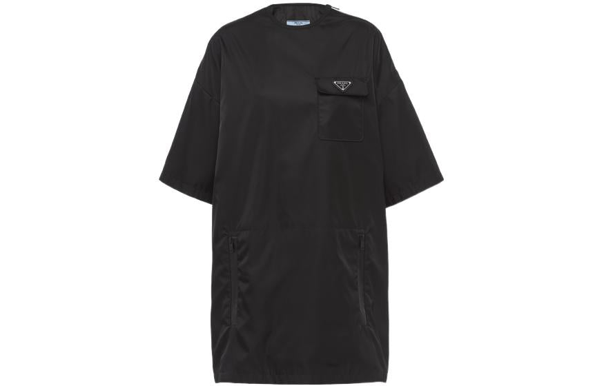PRADA Short-Sleeved Dresses Women's Black