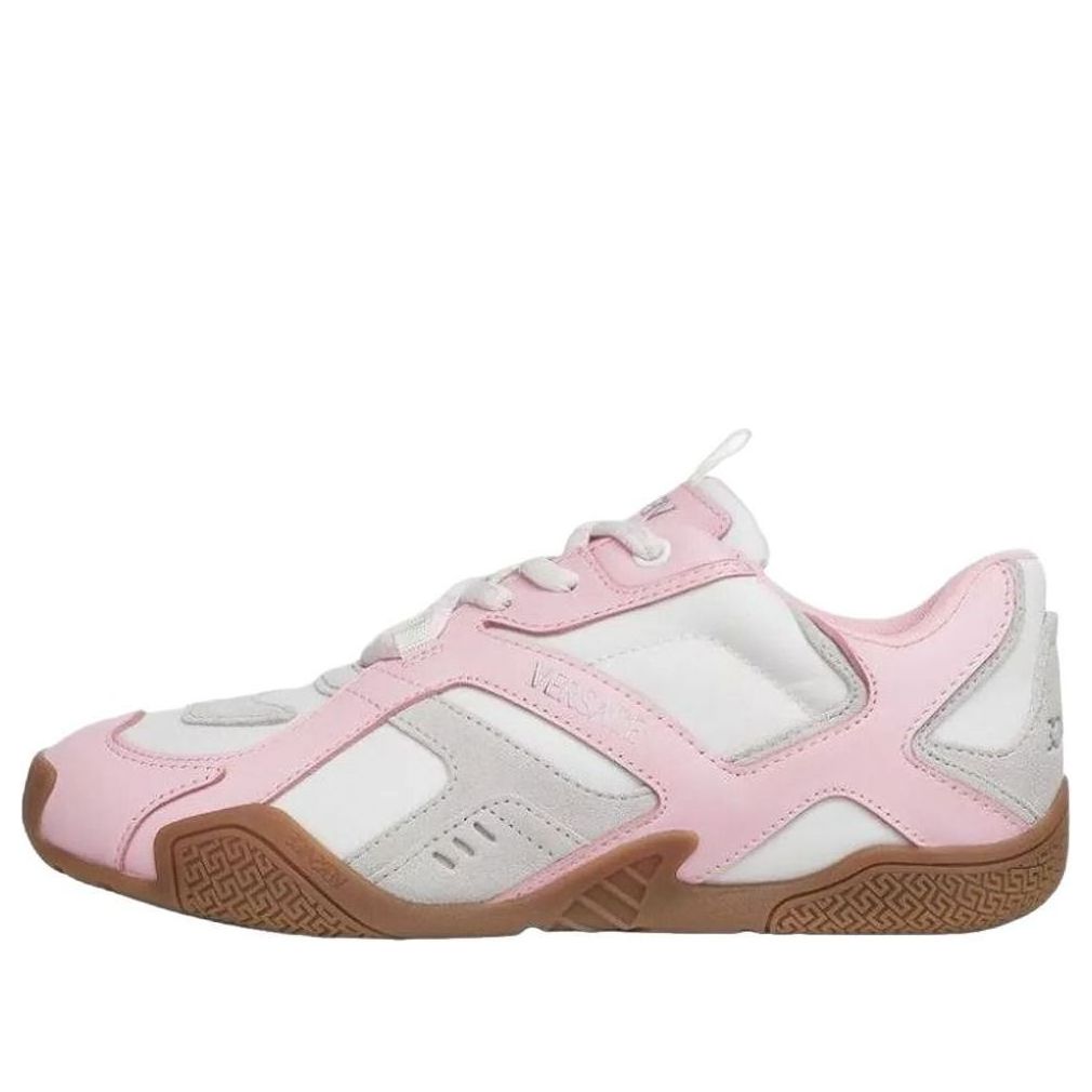 (WMNS) VERSACE Galaxia Leather Sneakers 'White Pink' 1019007-1A12892-6PD30
