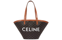 CELINE Couffin Cow Leather Tote Bag, Shopping Bag, Basket Bag, Handbag, One Shoulder Handbag Medium Size Women's Tawny