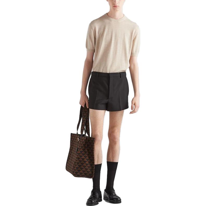 PRADA FW23 Cashmere Sweater Men's Beige