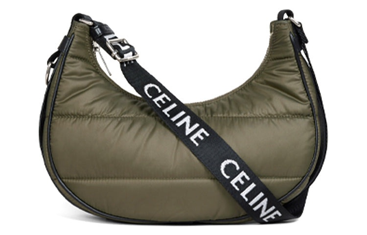 CELINE AVA Polyamide Shoulder Bag Handbag Shoulder Bag Men's Khaki Green