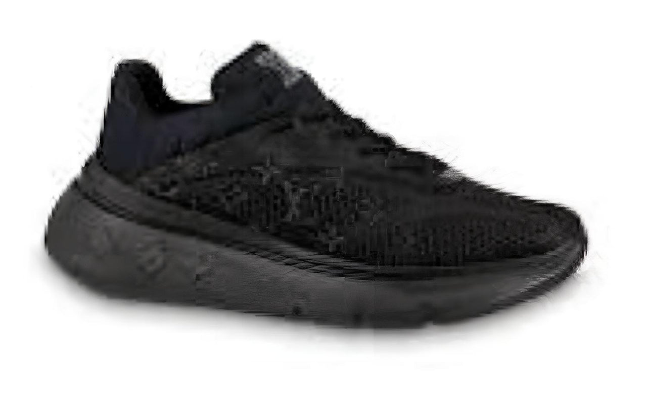 LOUIS VUITTON Show Up Abrasion Resistant Low Top Casual Shoes Men's Black