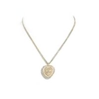 CHANEL Metal Resin Glass Pearl Crystal Necklaces Women's Gold