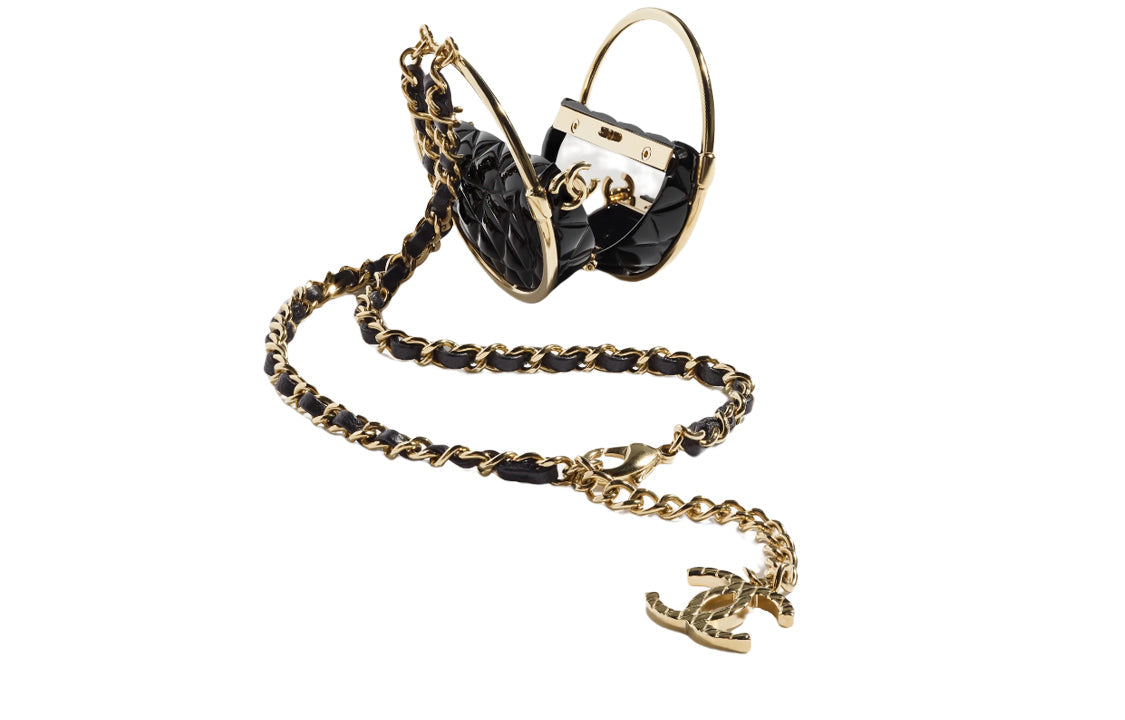 CHANEL Necklaces Women's Black