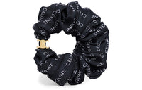CELINE Scrunchy Rayure In Silk And Brass With Gold Finish