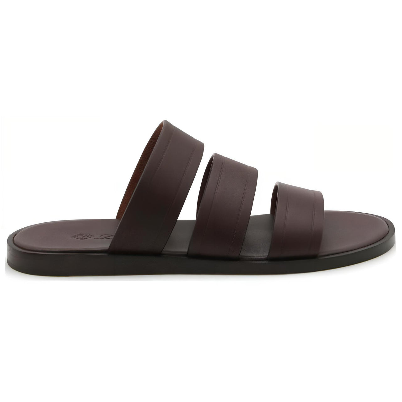Loro Piana Slip-Resistant Slide Slippers Men's Brown