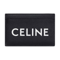 CELINE Cow Leather Card Holder Men's Black
