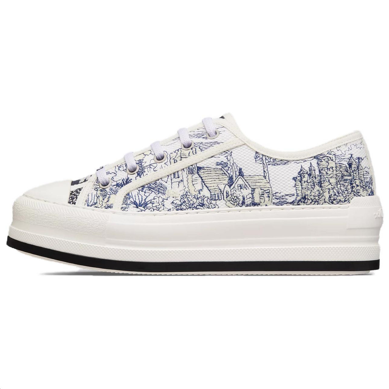 DIOR Walk'n'Dior Platform Shoes Low Top Skateboard Shoes Women's Dark Blue