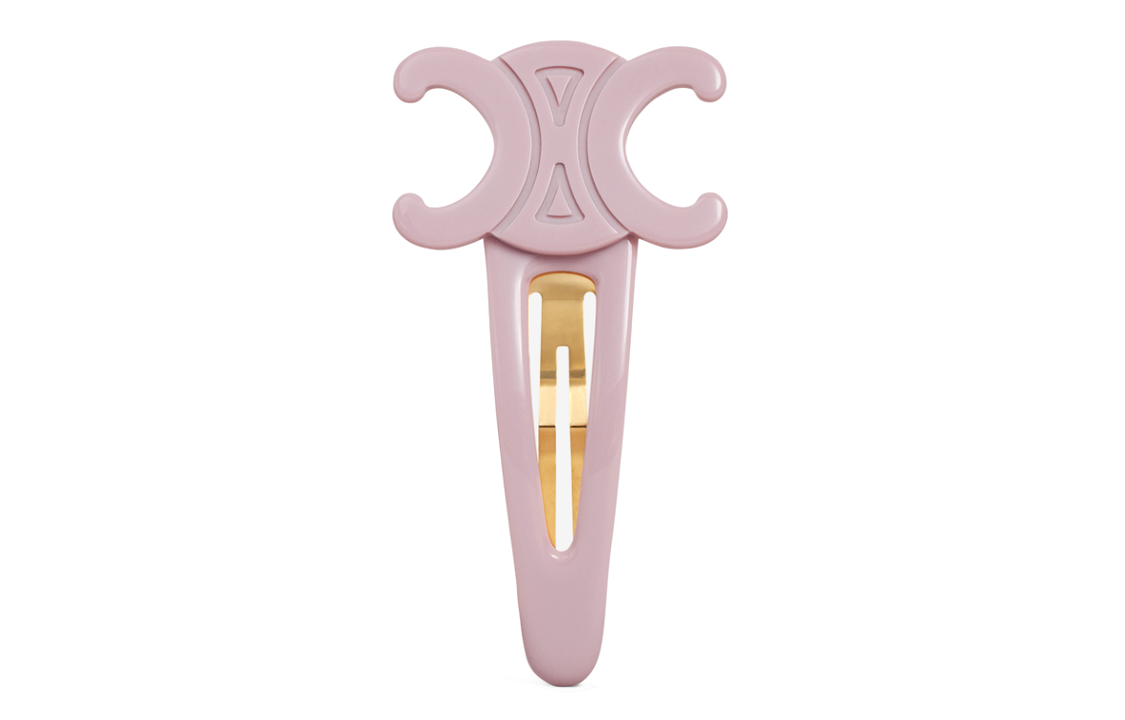 CELINE Large Snap Hair Clip In Acetate And Steel