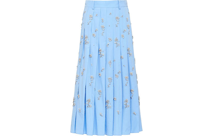 PRADA Casual Long Skirts Women's Blue