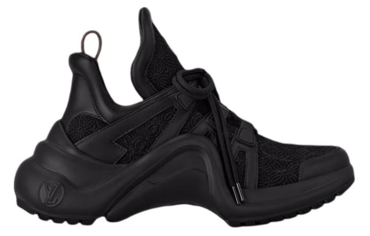 LOUIS VUITTON Low-Top Casual Shoes Women's Black