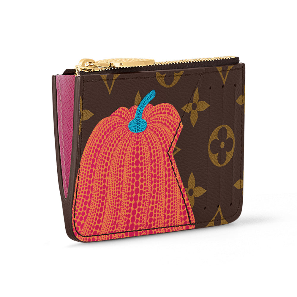 LOUIS VUITTON Lv X Yk Romy Card Holder Pumpkin Print