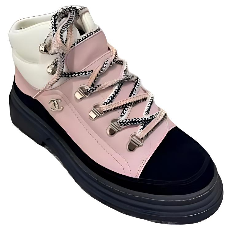 CHANEL Short Snow Boots Women's Pink