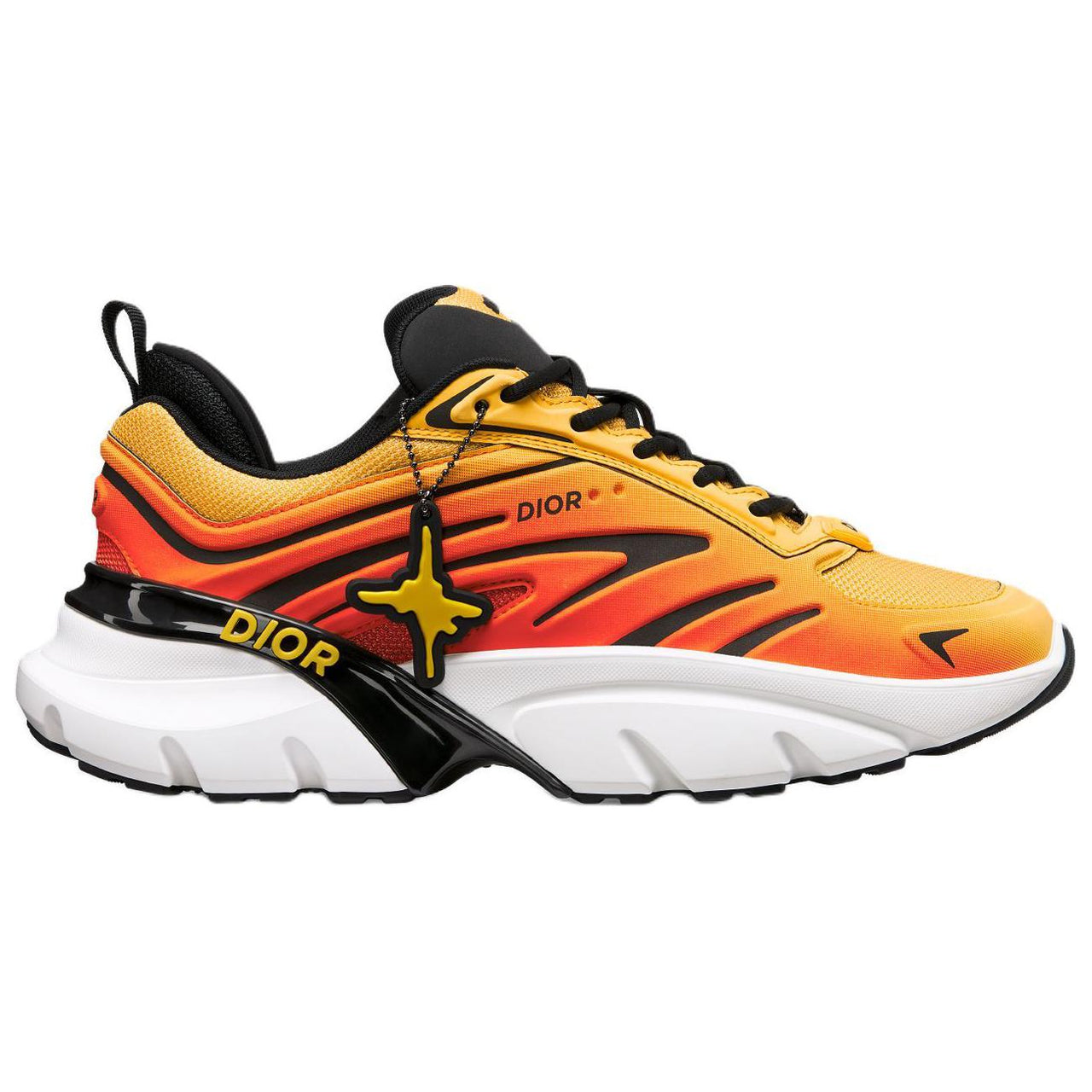 DIOR AND LEWIS HAMILTON B44 Blade Low Top Casual Shoes Men's Orange Limited Edition Numbered Edition
