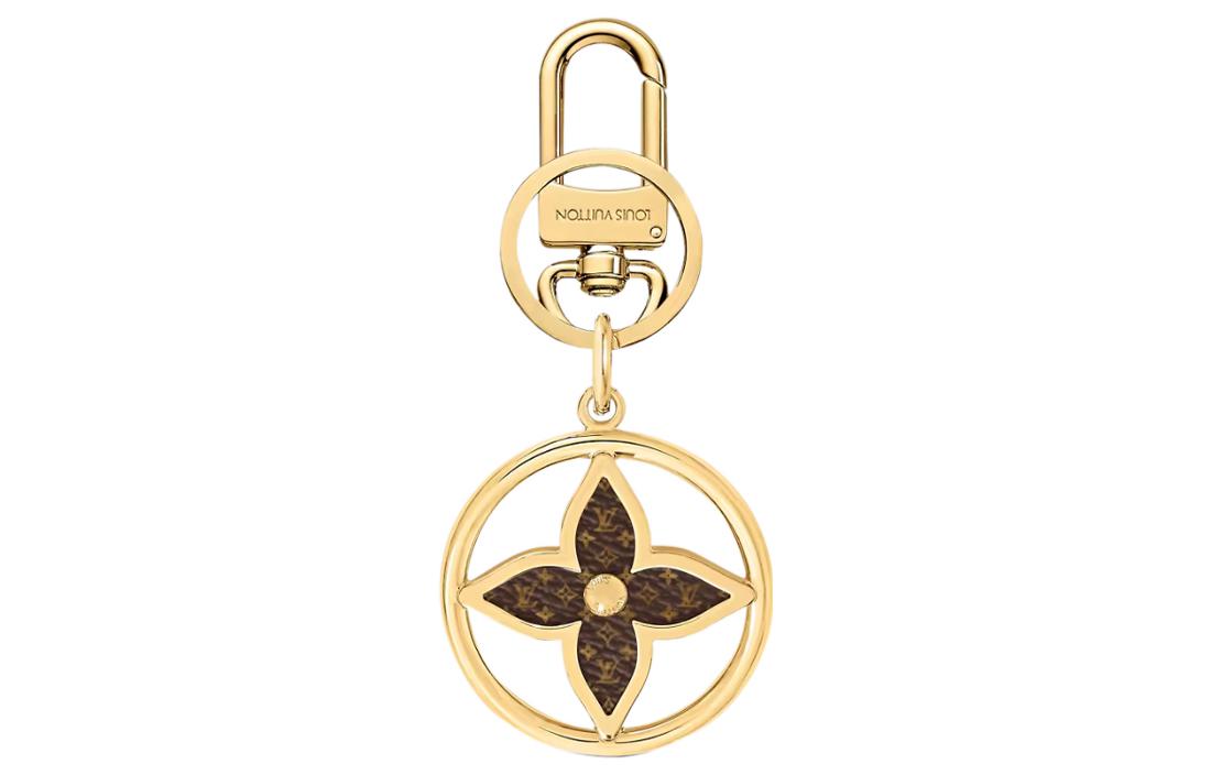 LOUIS VUITTON Puzzle Flower Monogram Keyring
