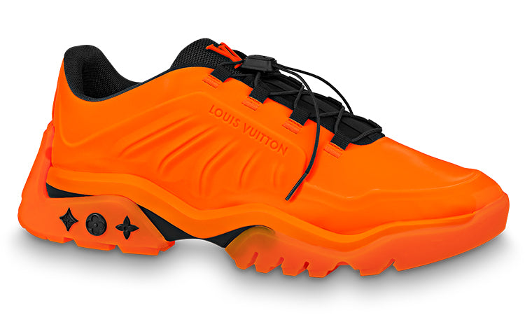 LOUIS VUITTON Millenium Durable Breathable Lightweight Low-Top Casual Shoes Men's Orange