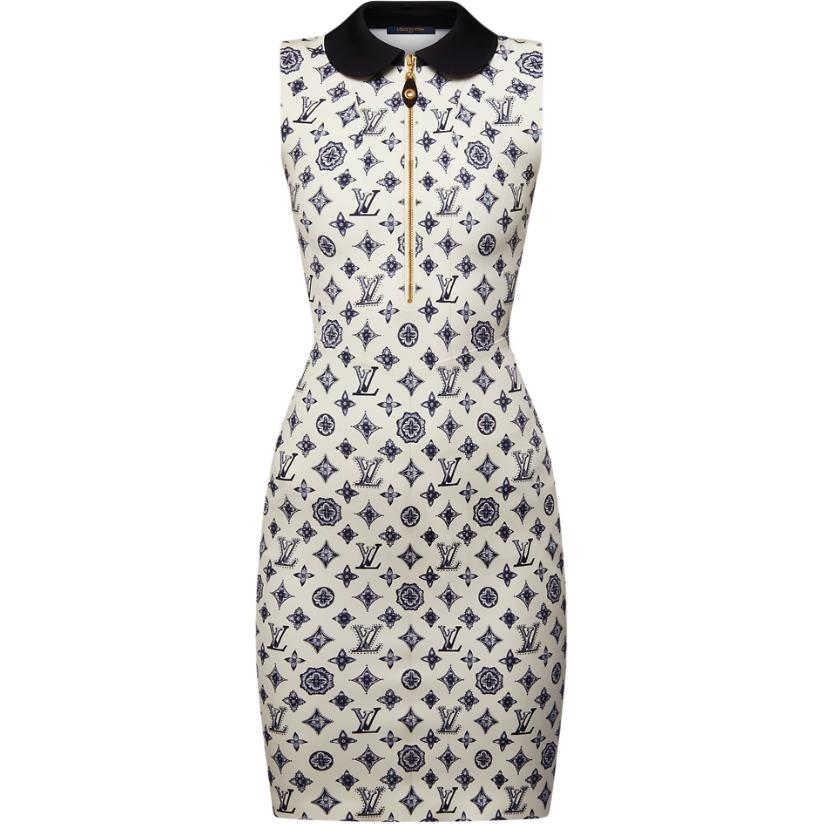 LOUIS VUITTON Monogram Fitted Dress