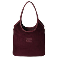 MIU MIU Ivy Fabric Tote Bag Shopping Bag Shoulder Bags Regular Women's Fuchsia & Corn Yellow