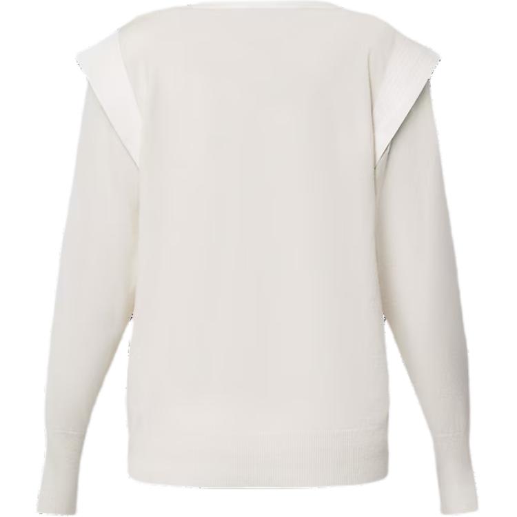LOUIS VUITTON Leather Insert Cashmere Pullover