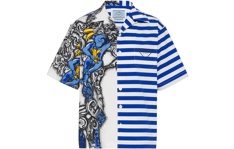 PRADA Shirts Men Blue