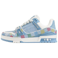 LOUIS VUITTON Trainer 2025 Spring And Summer Men's Collection Low-Top Skateboard Shoes Unisex Blue