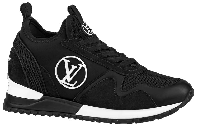 LOUIS VUITTON Run Away Sneakers 'Black With White Logo' Women's