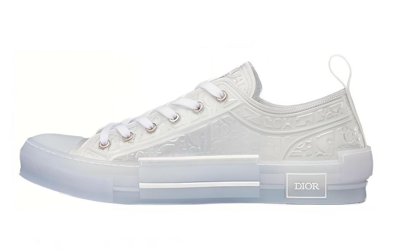 DIOR B23 Low Top Skateboard Shoes Men's White