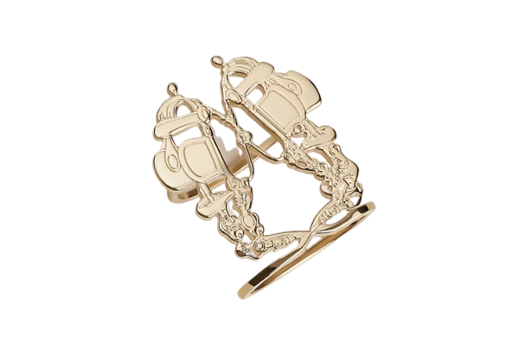 HERMES Brass Accessories Unisex Gold