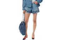 CHANEL 24 New Spring And Summer Arrivals Denim Shorts Women's Light Blue