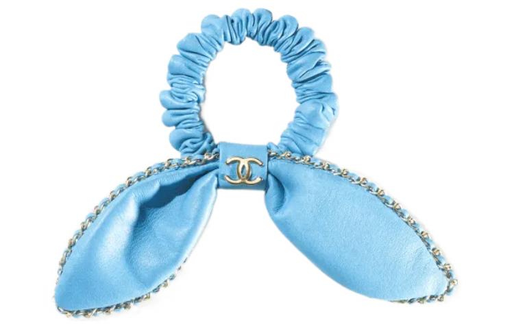 CHANEL Hair Ties Women's Blue