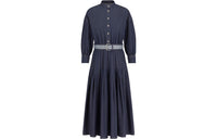DIOR Long Sleeved Dress Women's Blue