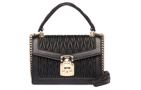 MIU MIU Miu Confidential Sheepskin Envelope Bag Crossbody Bag Shoulder Bag Women's Black