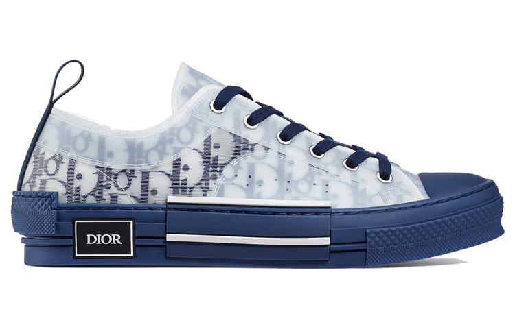 DIOR B23 Low Top Blue Oblique