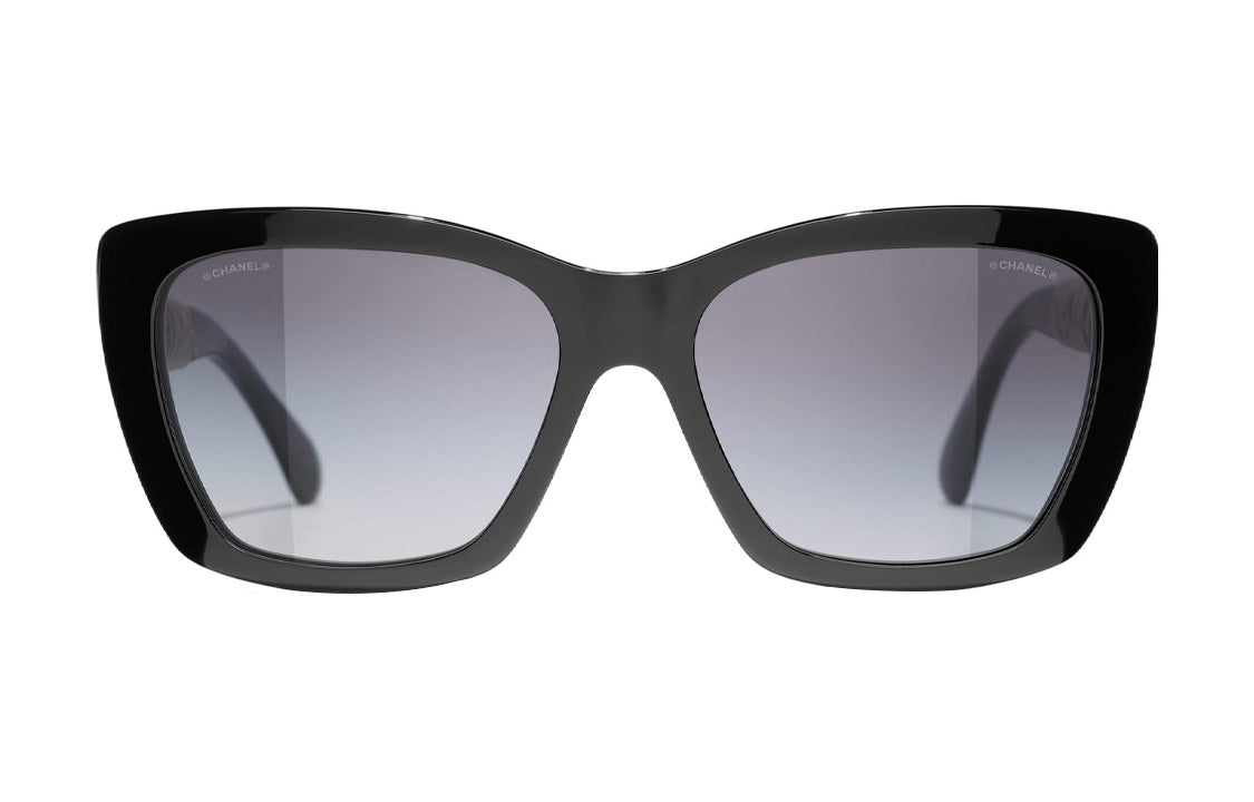 CHANEL Sunglasses Women's Black
