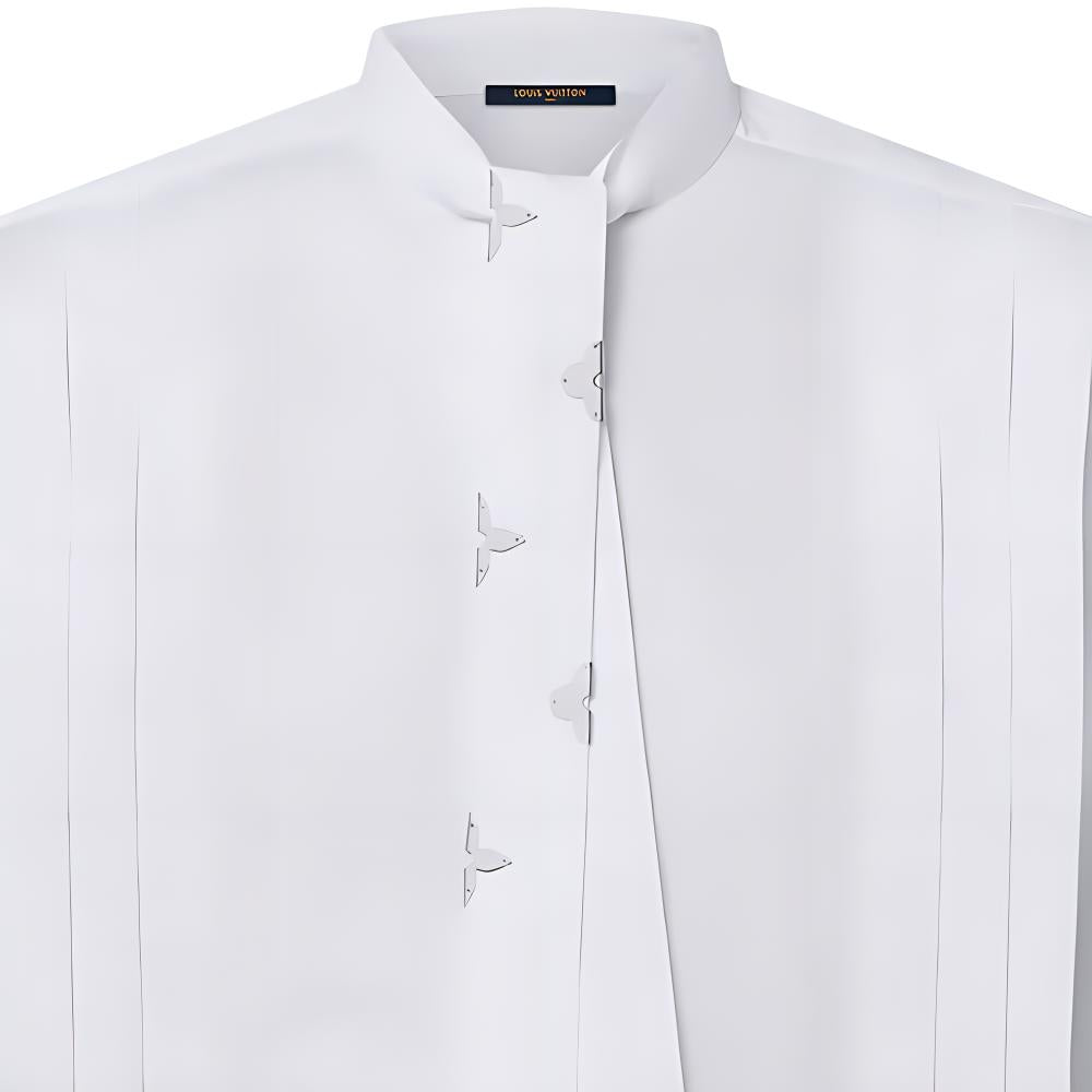 LOUIS VUITTON Pleat Detail Lavallière Blouse