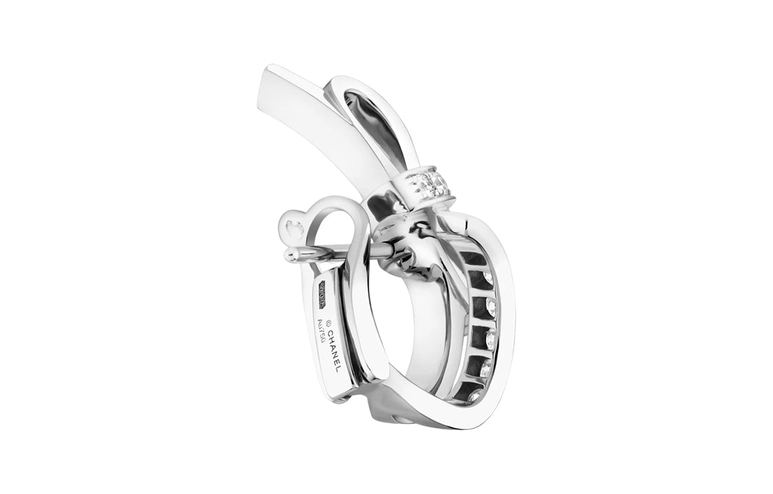CHANEL Earrings Women's Silver