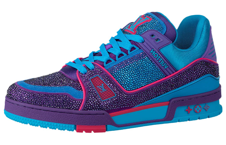 LOUIS VUITTON Trainers 'Blue Purple With Crystals'