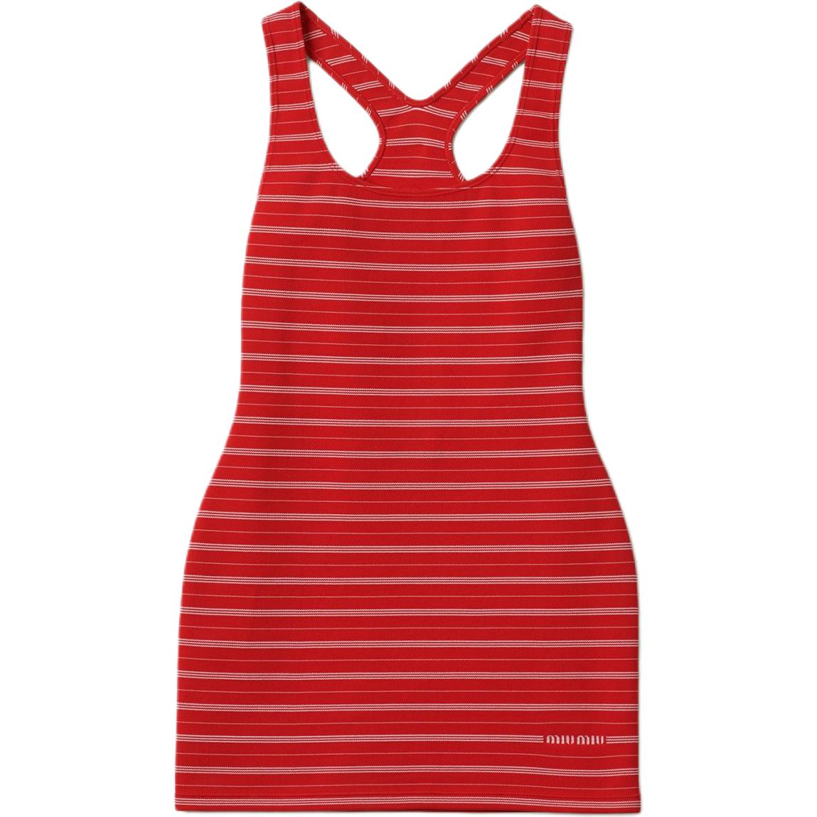 MIU MIU Sleeveless Dress Women's Red