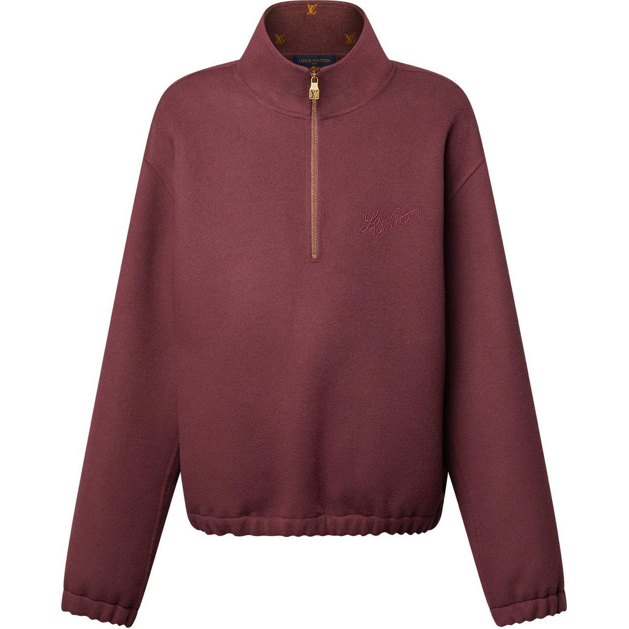 LOUIS VUITTON Double Face Wool-Silk Blend Pullover
