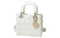 DIOR Lady DiorMy ABCDior Lambskin Lady Dior Bag, Shoulder Bag, Crossbody Bag, Handbag Small Size Women's Ecru